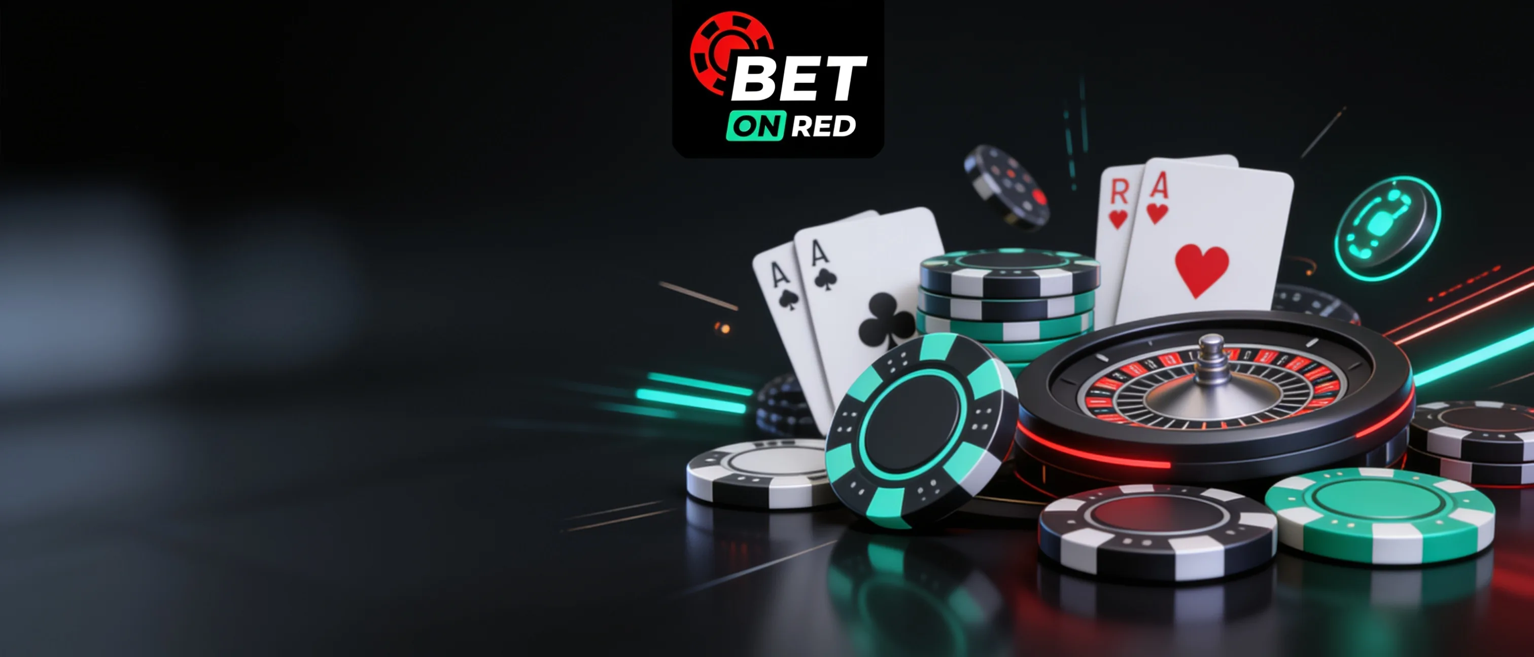 Roulette, Karten und Jetons im BetOnRed Casino