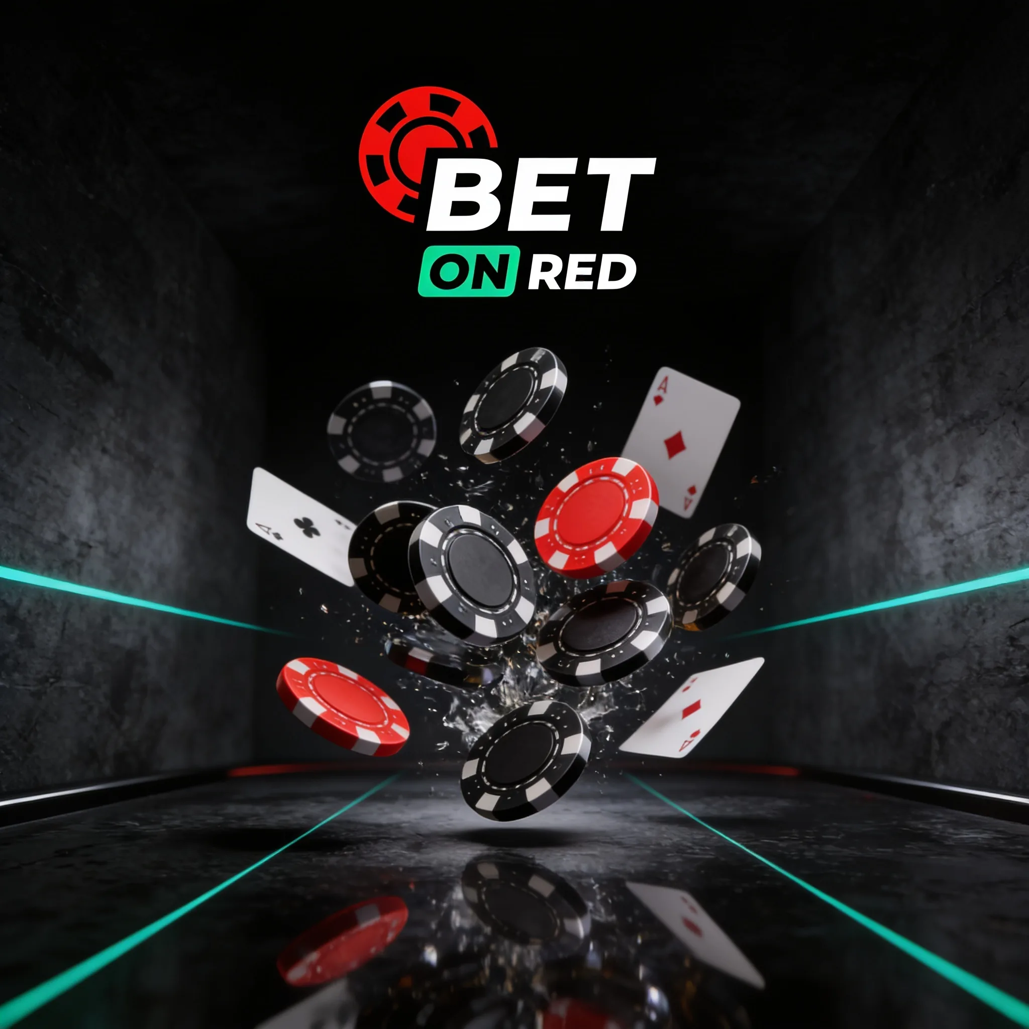 BetOnRed Casino mit Jetons und Spielkarten
